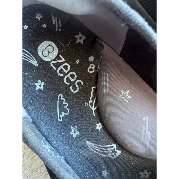 Bzees Coco Black Slip On Sneakers Womens 10M Comfort Walking Shoes Lightweight - Picture 3 of 6